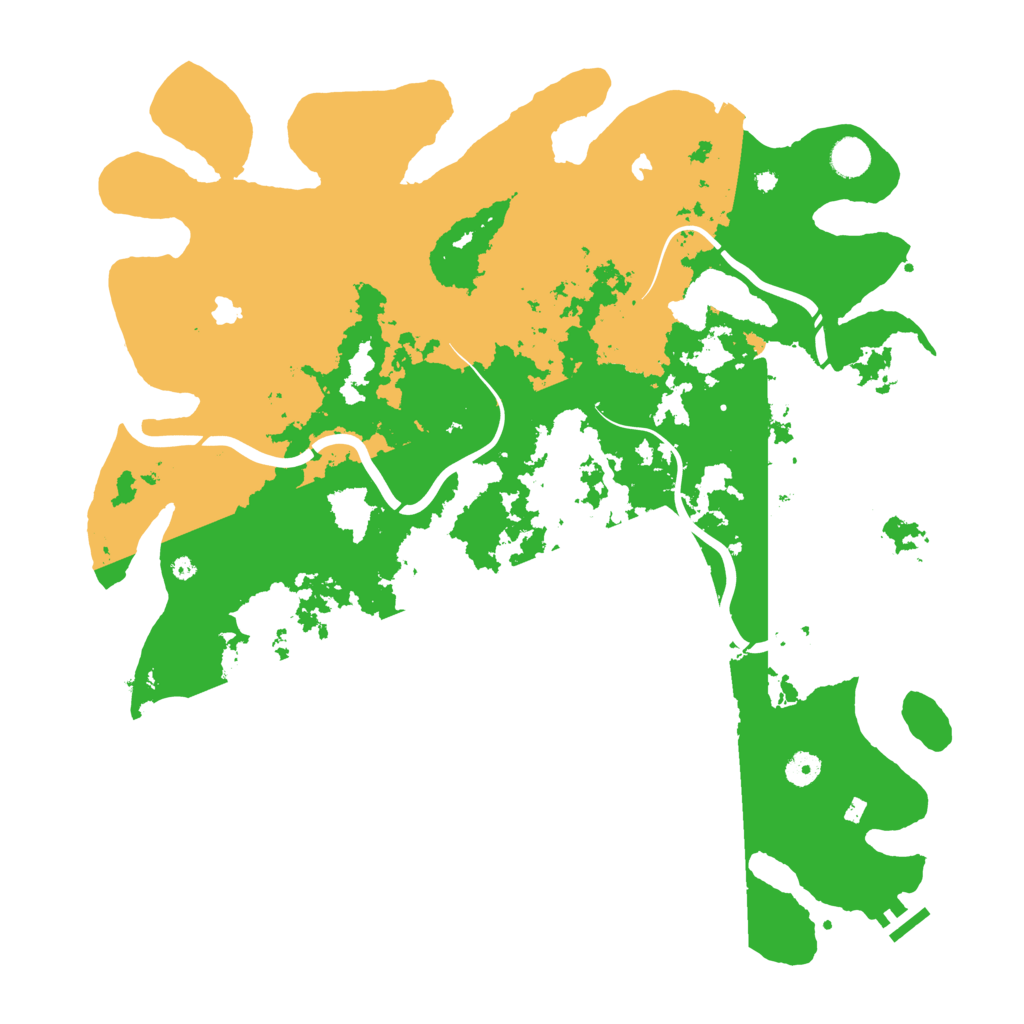 Biome Rust Map: Procedural Map, Size: 4500, Seed: 36473797