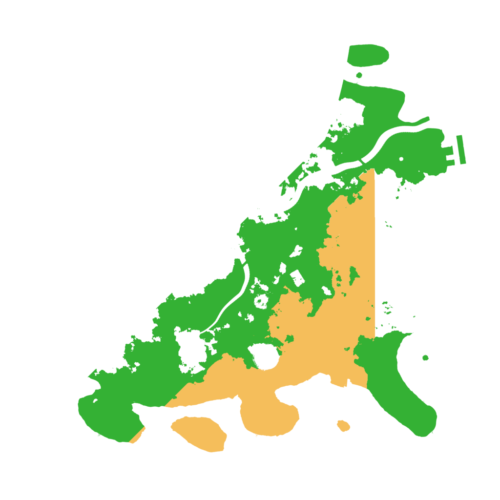 Biome Rust Map: Procedural Map, Size: 3500, Seed: 3508