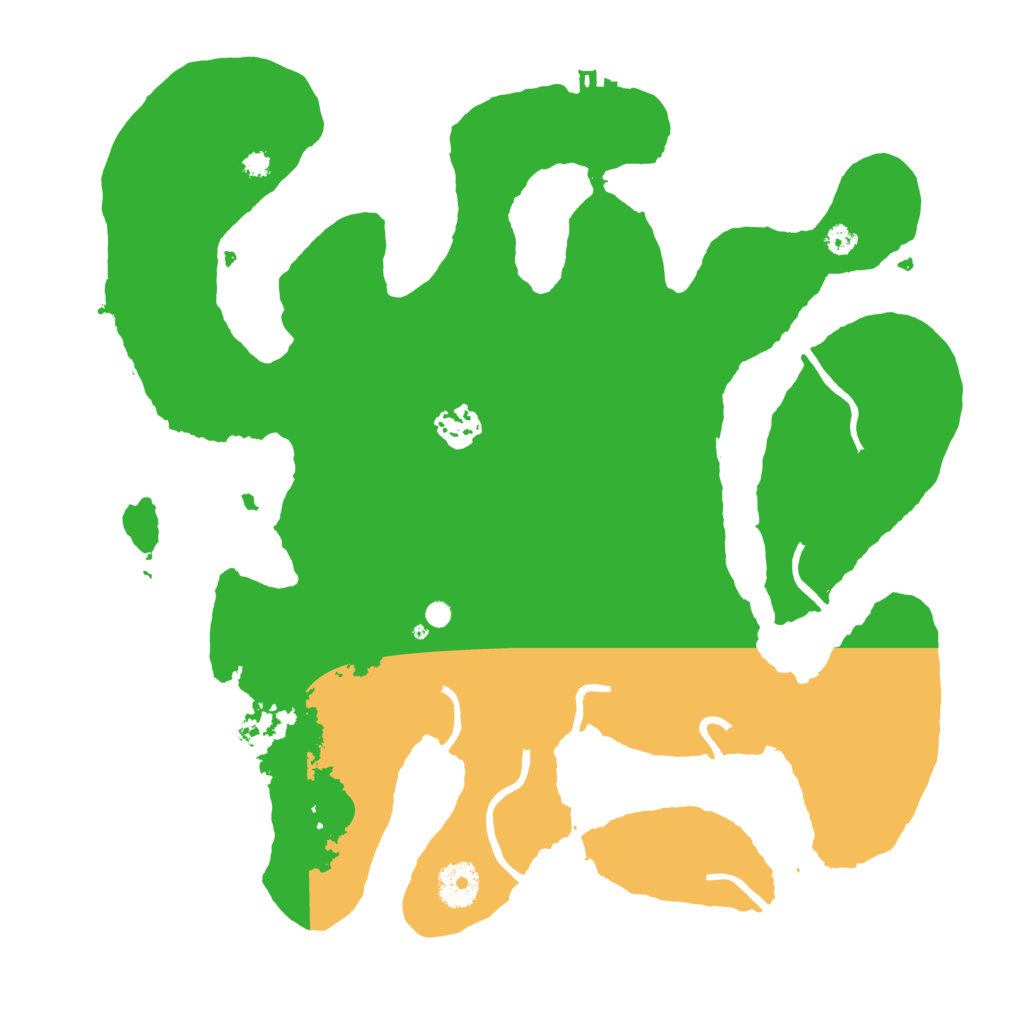 Biome Rust Map: Procedural Map, Size: 3500, Seed: 4623546