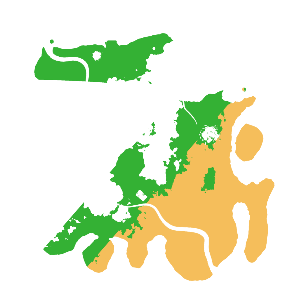 Biome Rust Map: Procedural Map, Size: 3000, Seed: 523378157