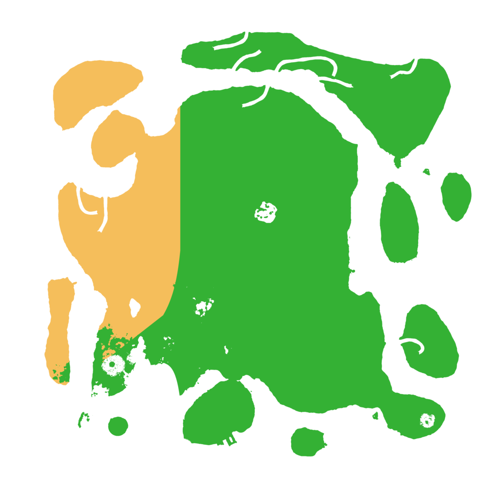 Biome Rust Map: Procedural Map, Size: 3550, Seed: 898768