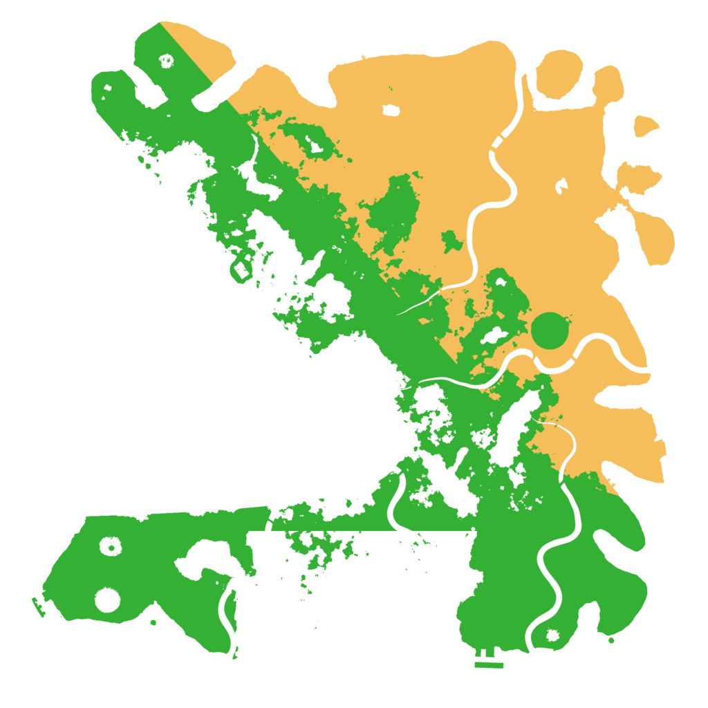 Biome Rust Map: Procedural Map, Size: 5000, Seed: 58794