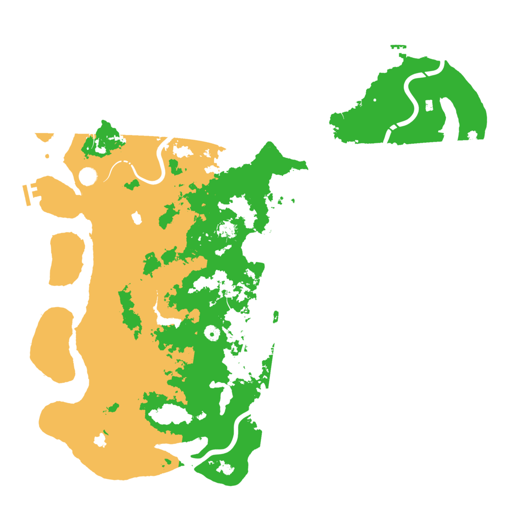 Biome Rust Map: Procedural Map, Size: 5000, Seed: 68597