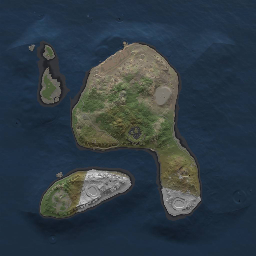 Rust Map: Procedural Map, Size: 2000, Seed: 2021211, 6 Monuments