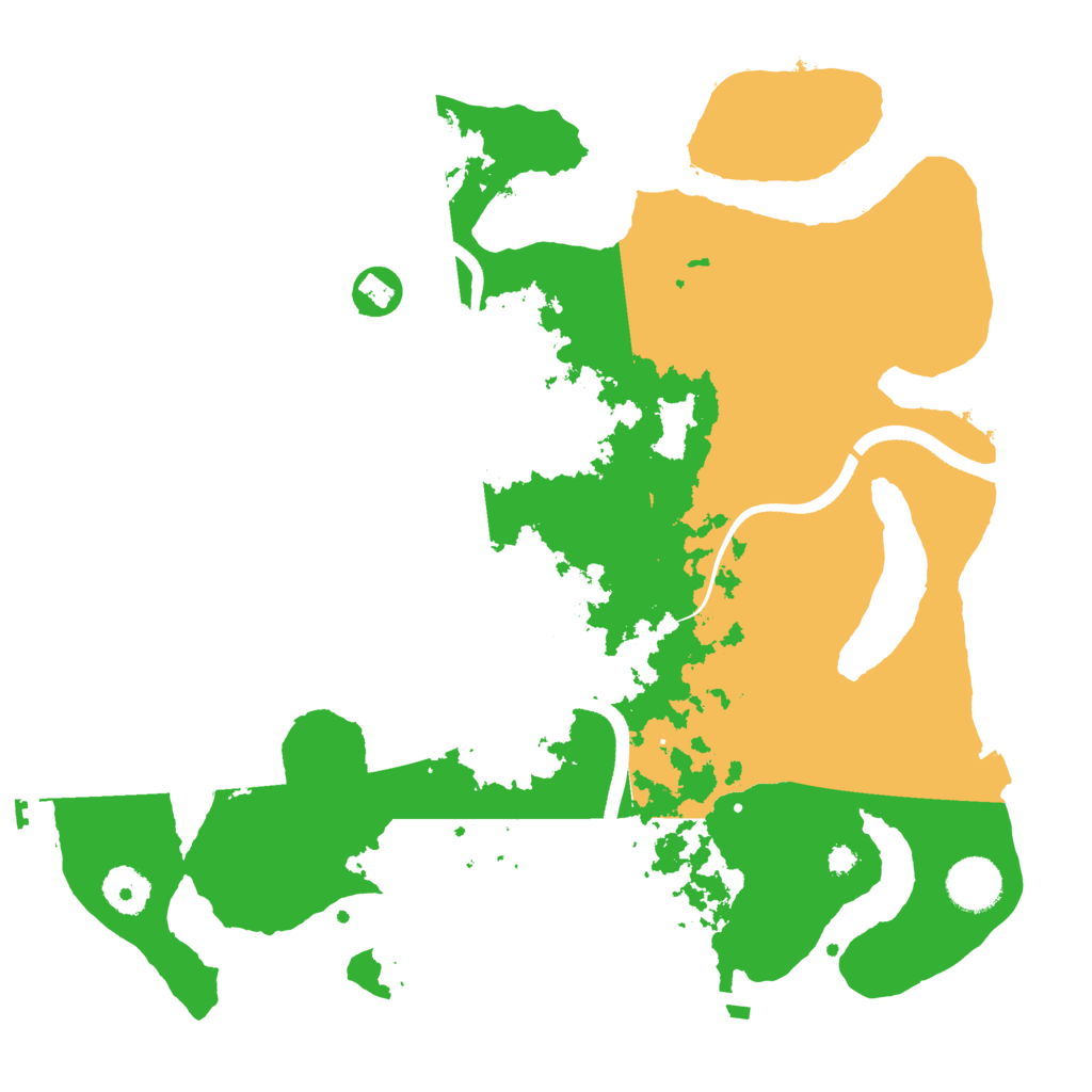 Biome Rust Map: Procedural Map, Size: 3500, Seed: 954030239