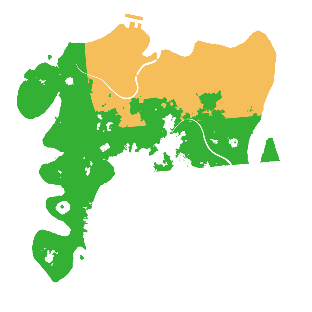 Biome Rust Map: Procedural Map, Size: 3500, Seed: 1911407996