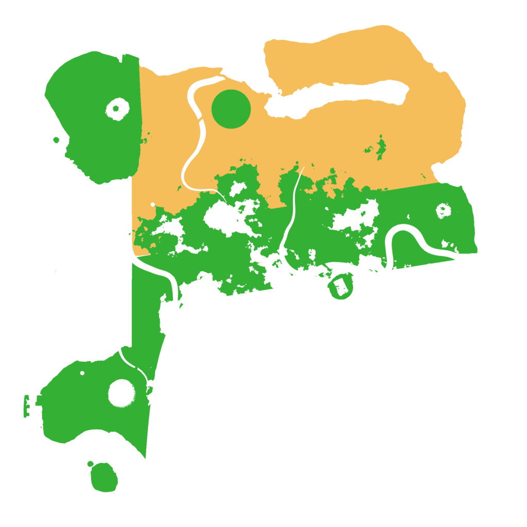 Biome Rust Map: Procedural Map, Size: 3550, Seed: 831454