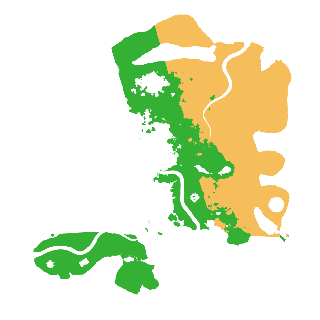 Biome Rust Map: Procedural Map, Size: 3700, Seed: 229871