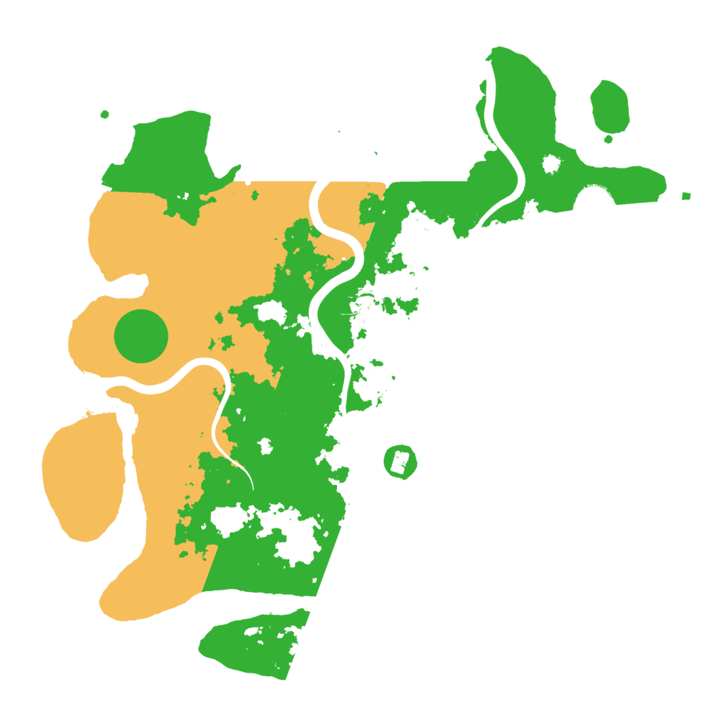 Biome Rust Map: Procedural Map, Size: 3550, Seed: 999279