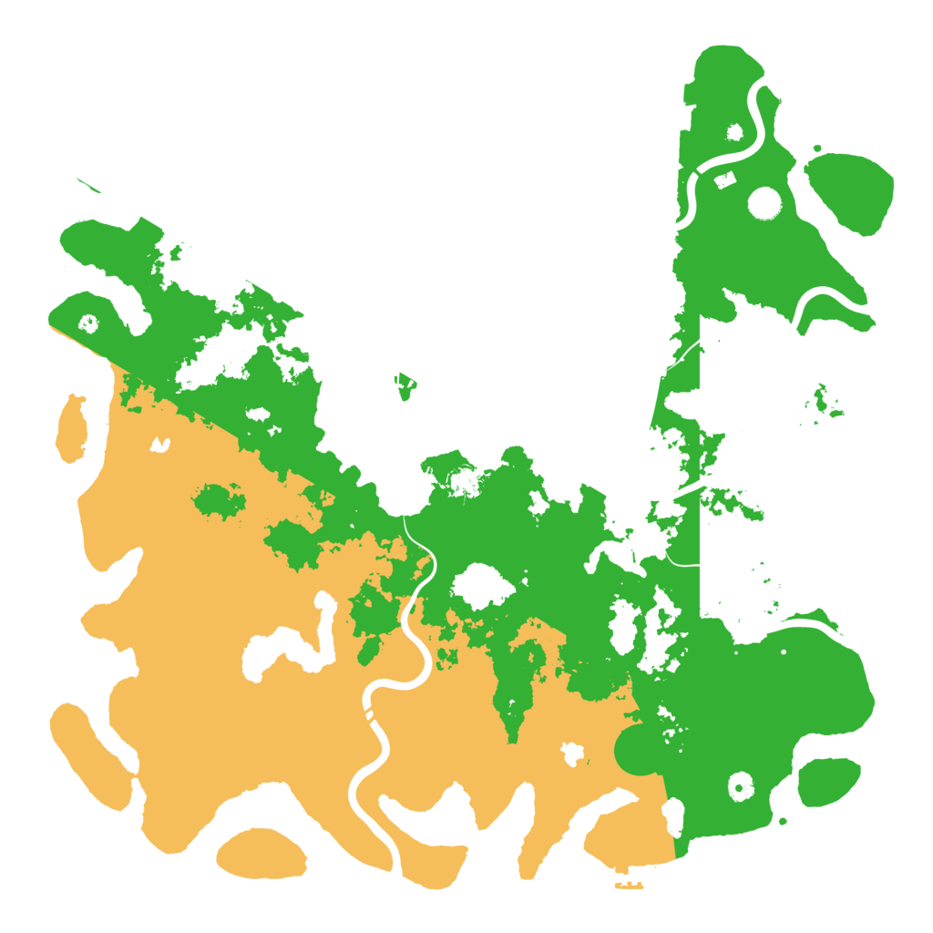 Biome Rust Map: Procedural Map, Size: 5000, Seed: 58507838