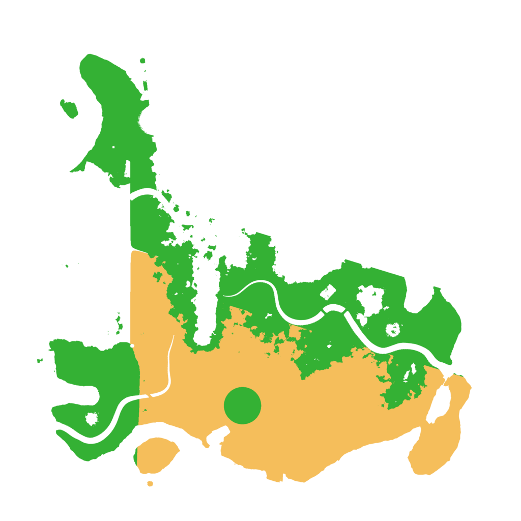 Biome Rust Map: Procedural Map, Size: 3702, Seed: 13825