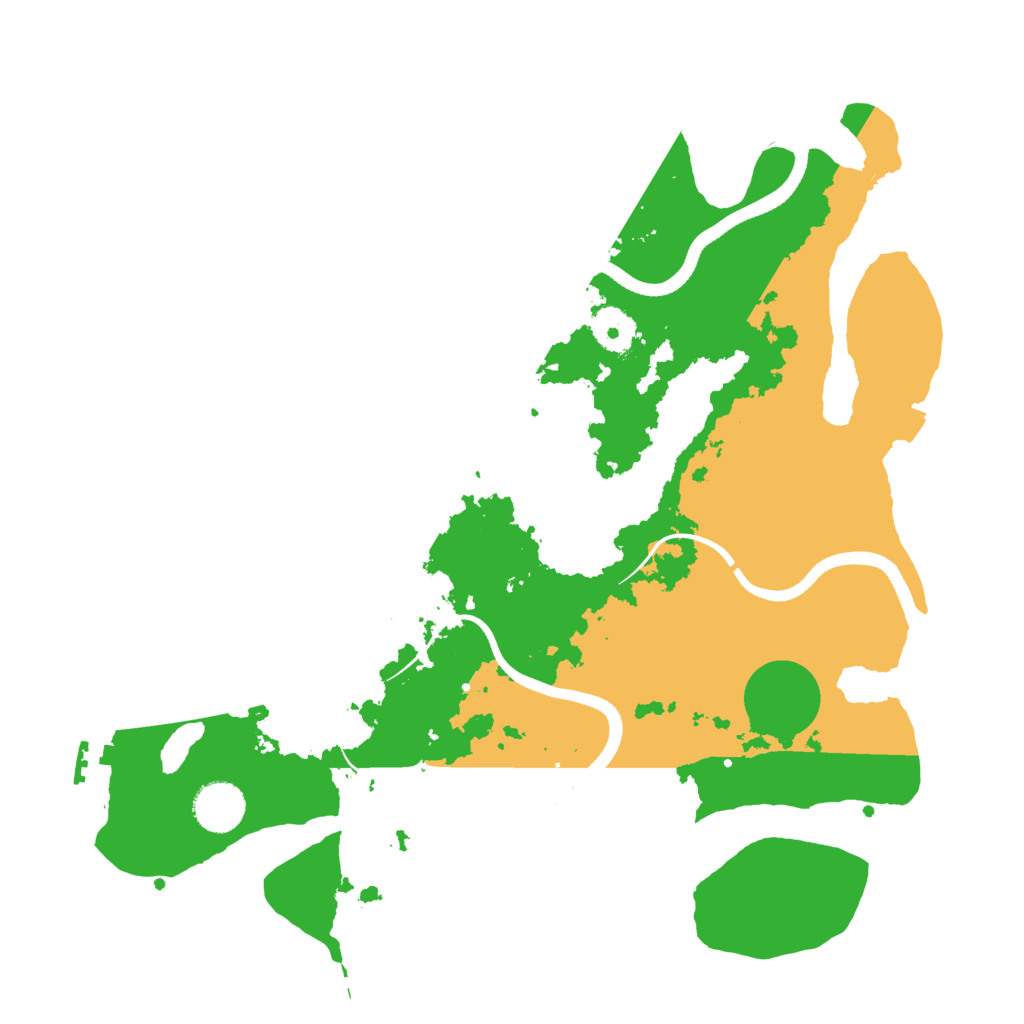 Biome Rust Map: Procedural Map, Size: 3550, Seed: 860371