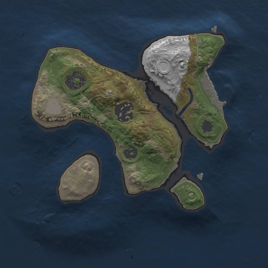 Rust Map: Procedural Map, Size: 2000, Seed: 26078, 7 Monuments