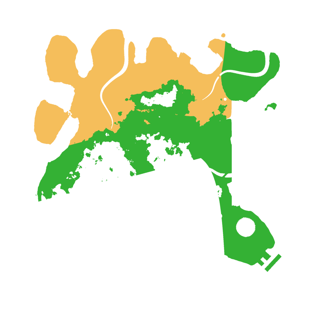 Biome Rust Map: Procedural Map, Size: 3000, Seed: 64667432