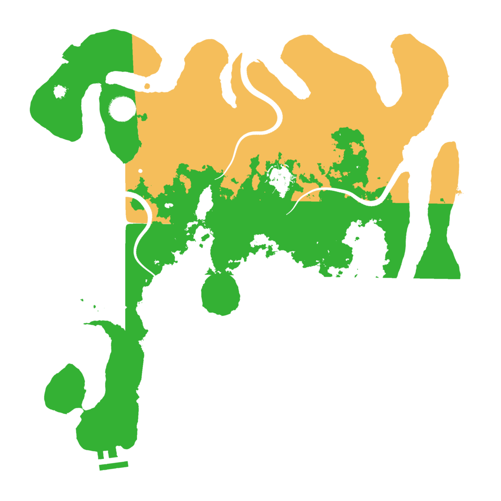 Biome Rust Map: Procedural Map, Size: 3500, Seed: 394261817