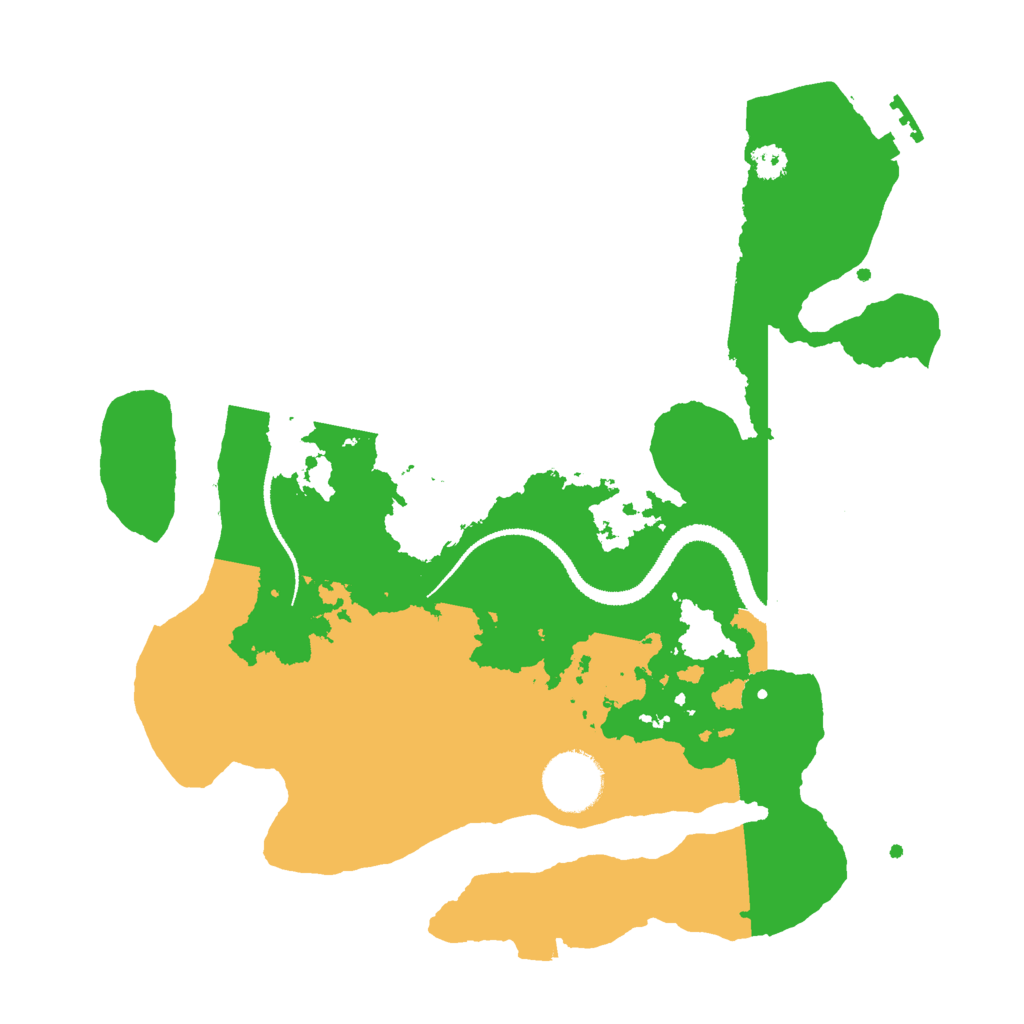 Biome Rust Map: Procedural Map, Size: 3000, Seed: 666847