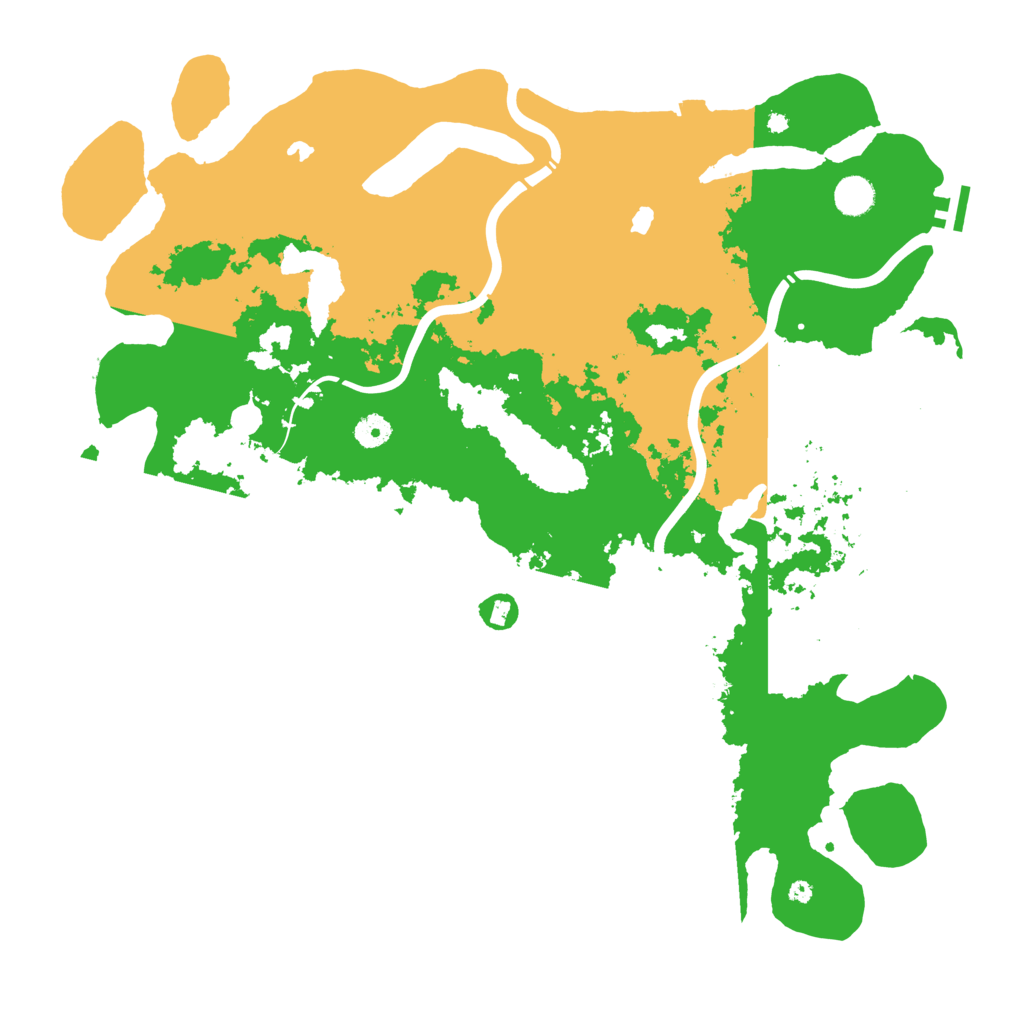Biome Rust Map: Procedural Map, Size: 4500, Seed: 42365482