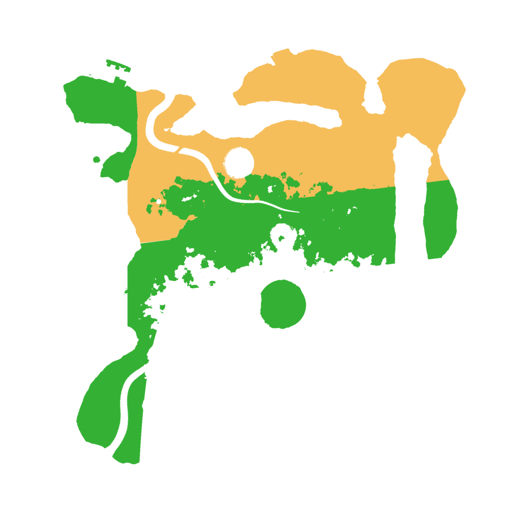 Biome Rust Map: Procedural Map, Size: 3000, Seed: 532496