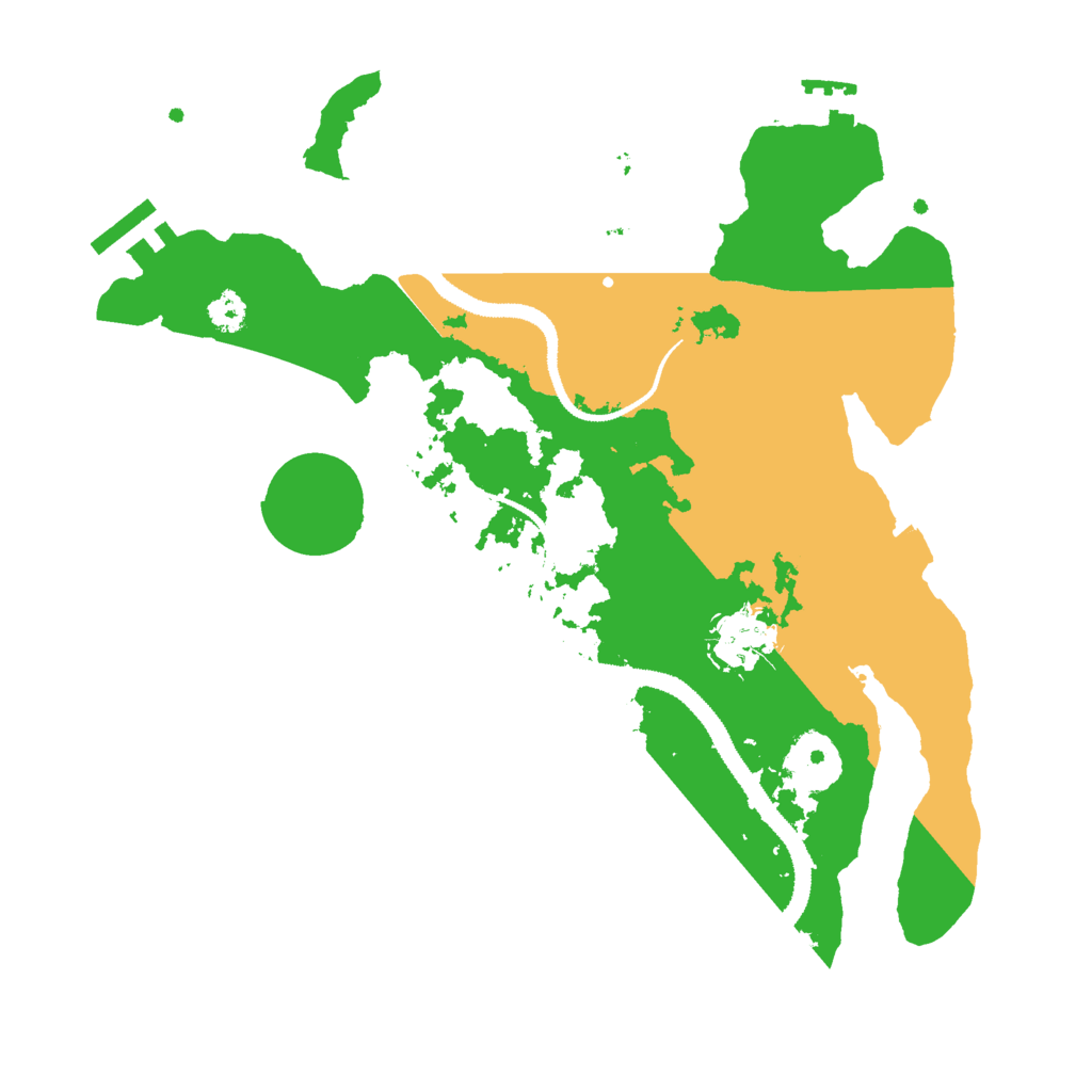 Biome Rust Map: Procedural Map, Size: 3000, Seed: 245229