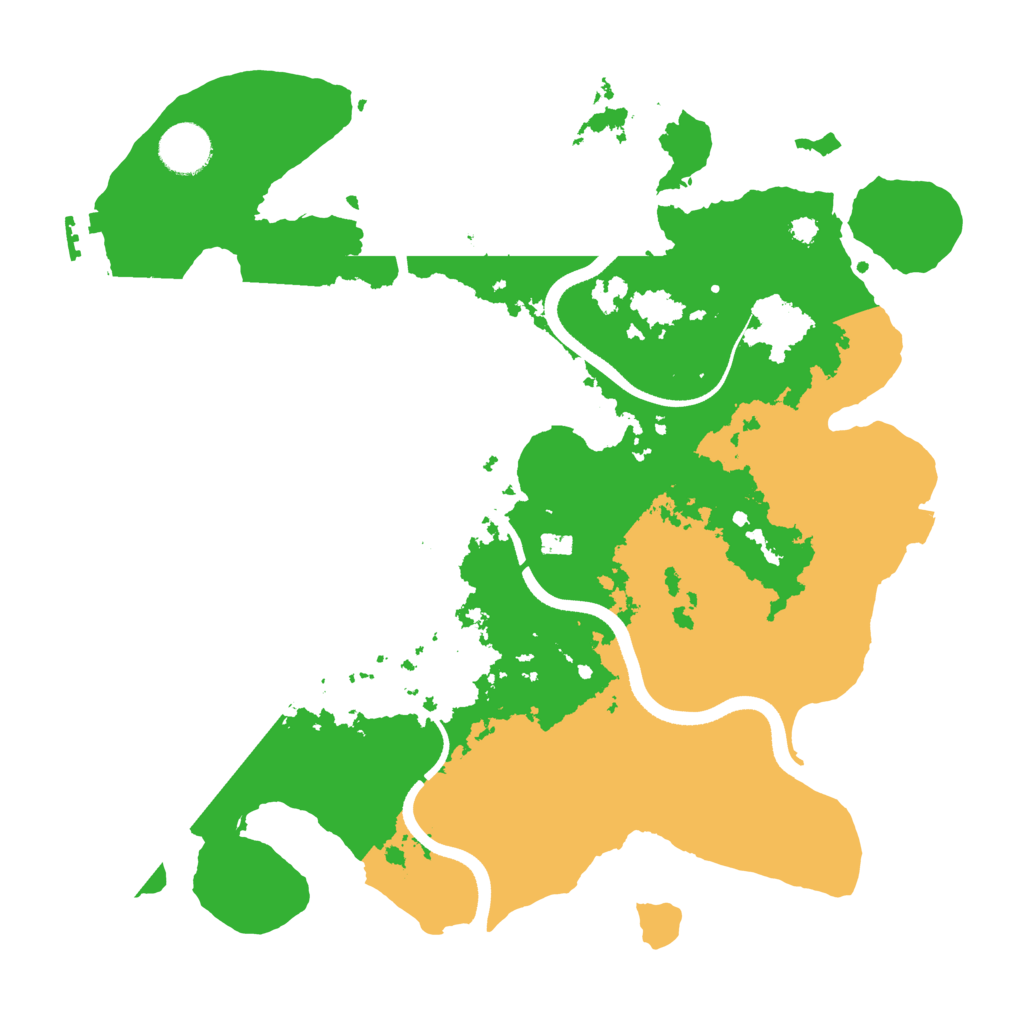 Biome Rust Map: Procedural Map, Size: 3500, Seed: 2084923656
