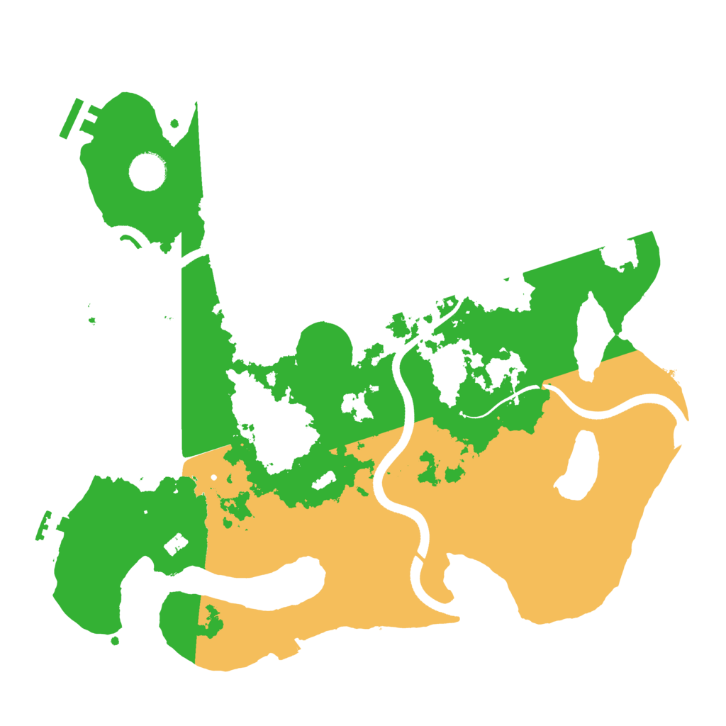 Biome Rust Map: Procedural Map, Size: 3500, Seed: 457