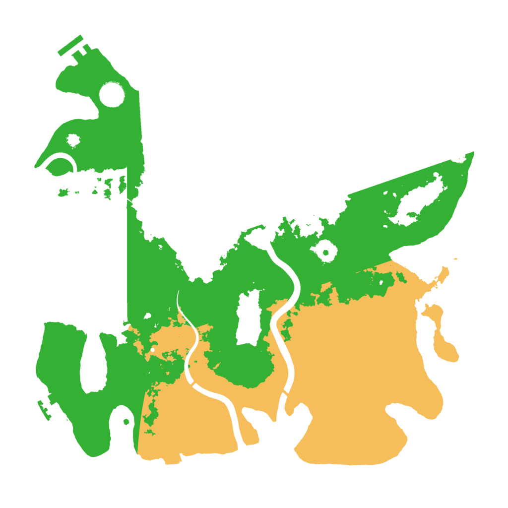 Biome Rust Map: Procedural Map, Size: 3550, Seed: 702527