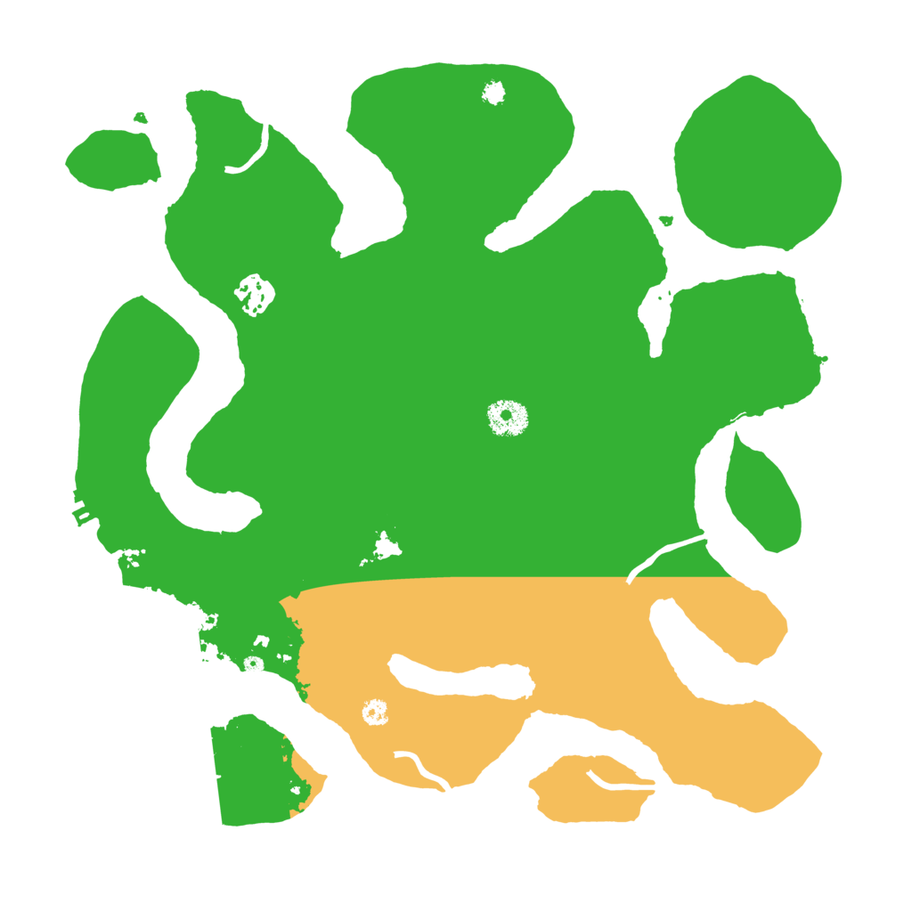 Biome Rust Map: Procedural Map, Size: 3500, Seed: 52831