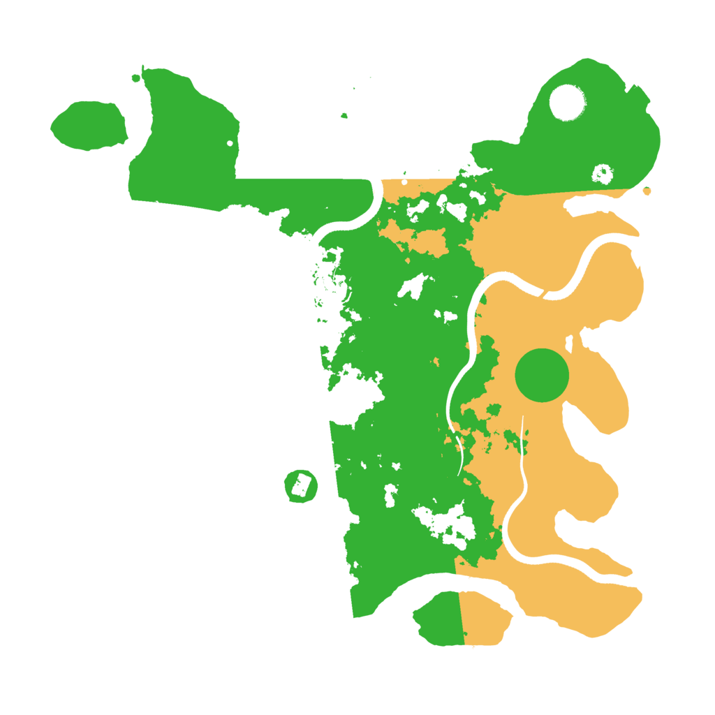 Biome Rust Map: Procedural Map, Size: 3500, Seed: 52831