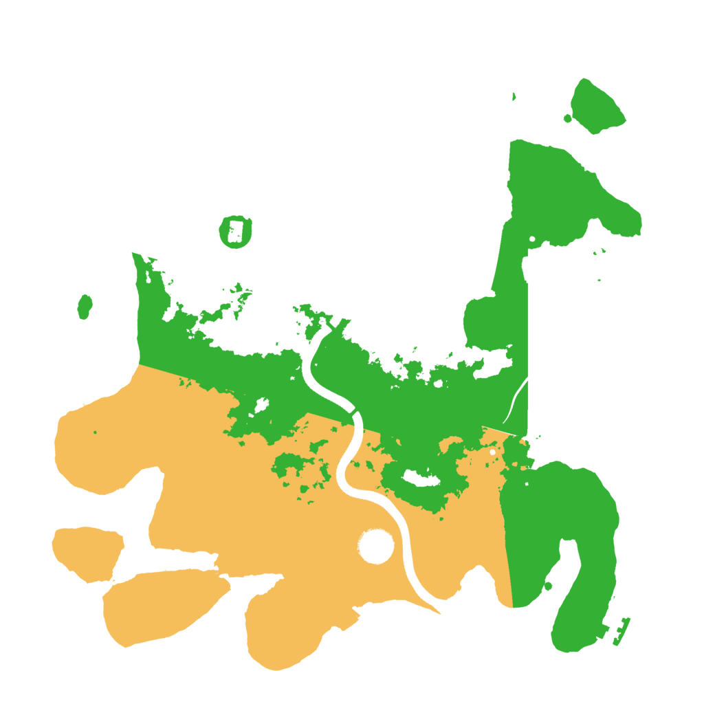Biome Rust Map: Procedural Map, Size: 3500, Seed: 1323613460