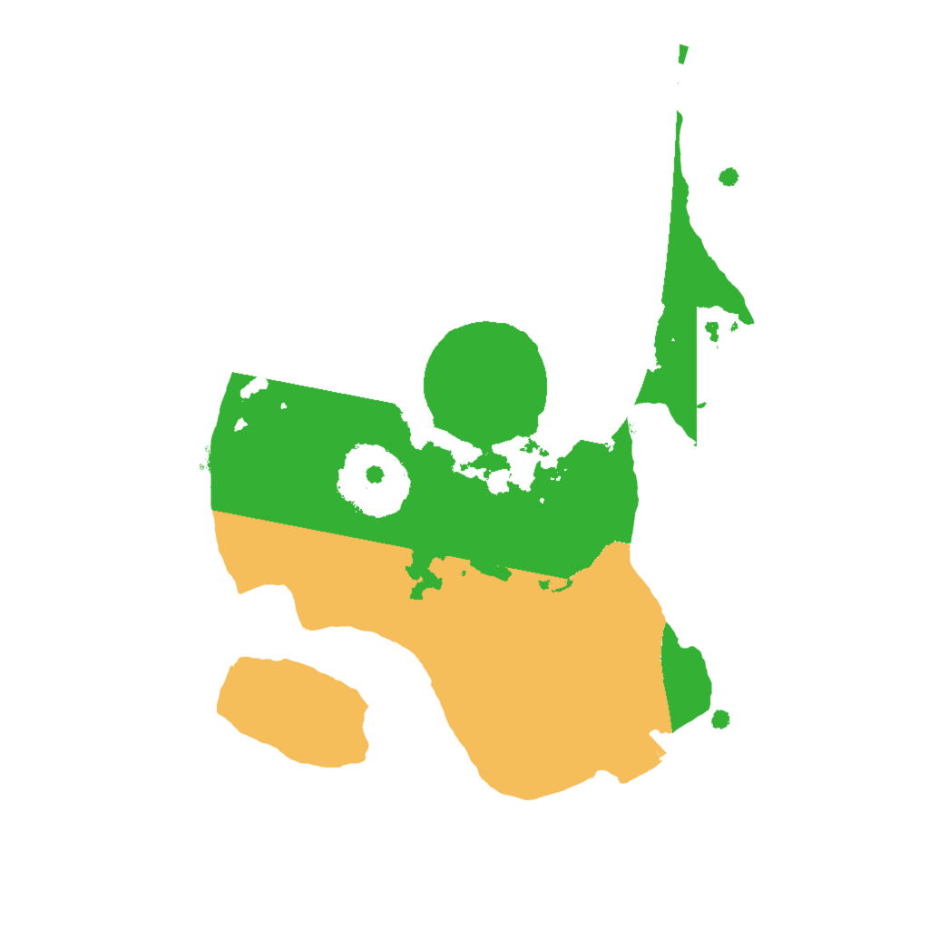 Biome Rust Map: Procedural Map, Size: 2000, Seed: 16858