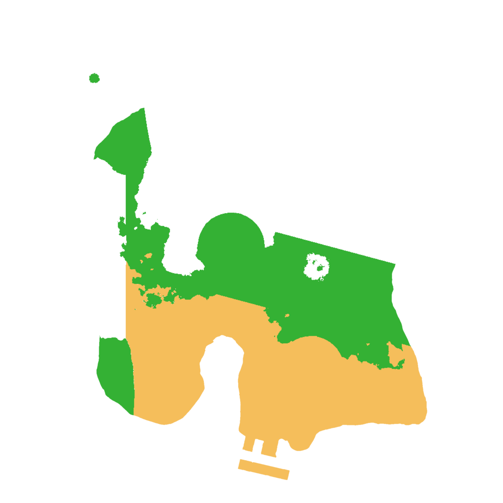 Biome Rust Map: Procedural Map, Size: 2000, Seed: 13468