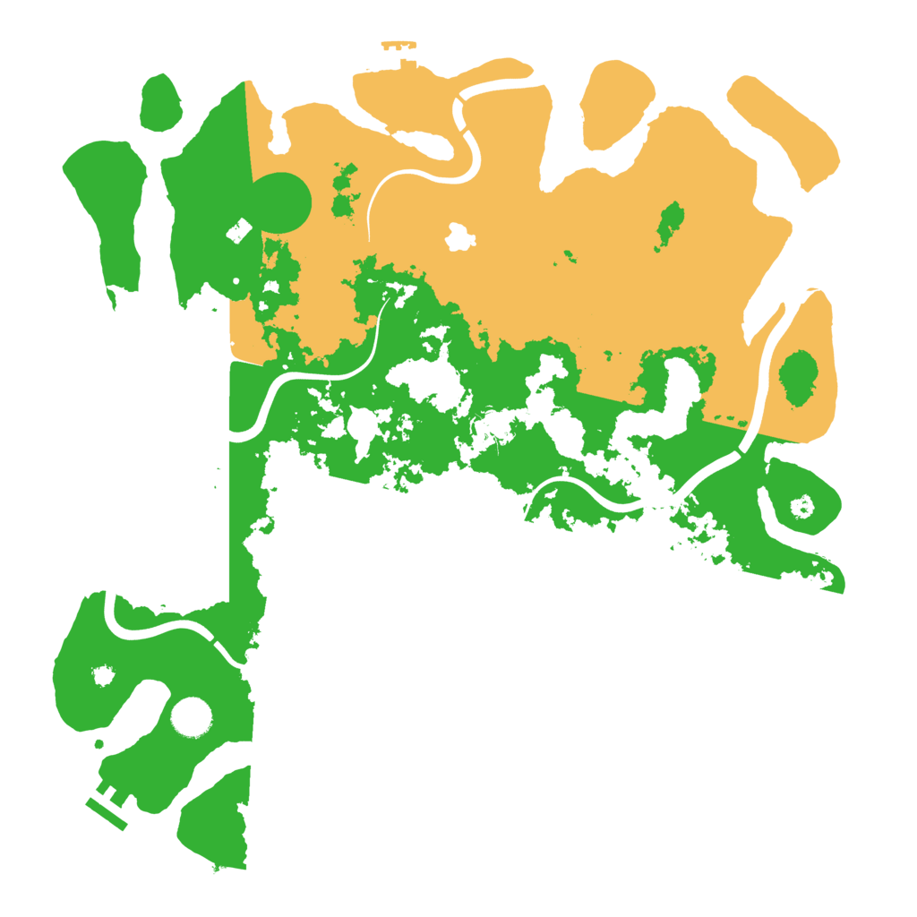 Biome Rust Map: Procedural Map, Size: 4000, Seed: 605615