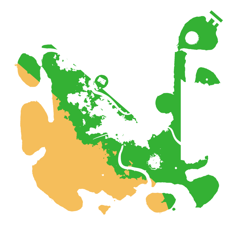 Biome Rust Map: Procedural Map, Size: 3200, Seed: 587