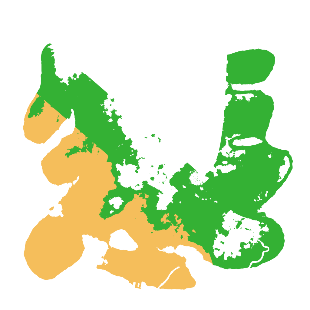 Biome Rust Map: Procedural Map, Size: 3200, Seed: 587