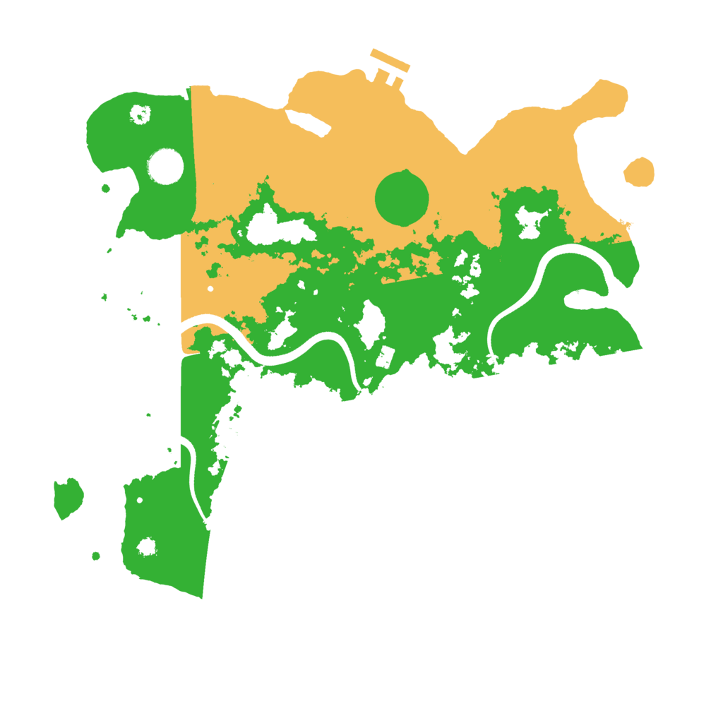 Biome Rust Map: Procedural Map, Size: 3550, Seed: 998402