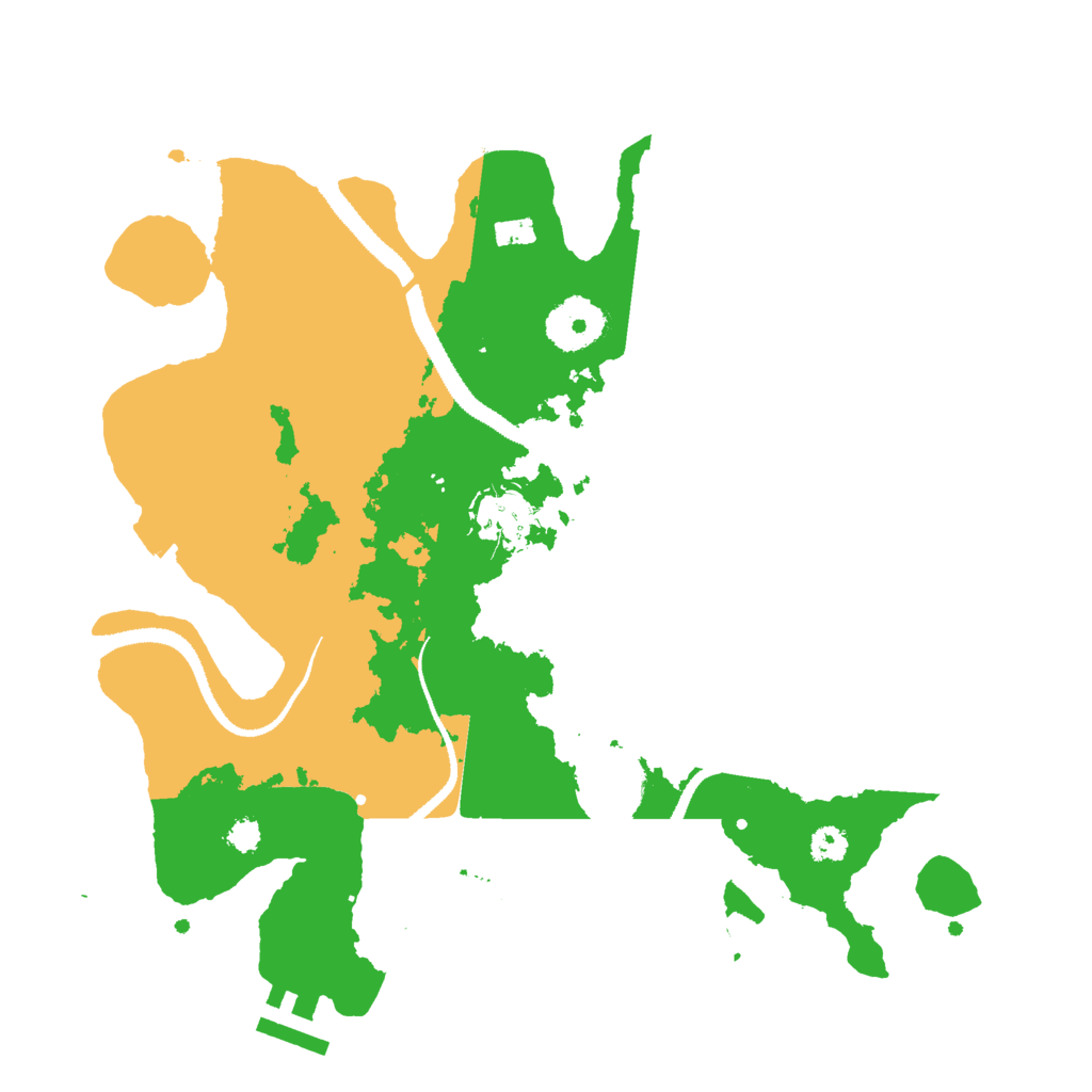 Biome Rust Map: Procedural Map, Size: 3000, Seed: 4376321