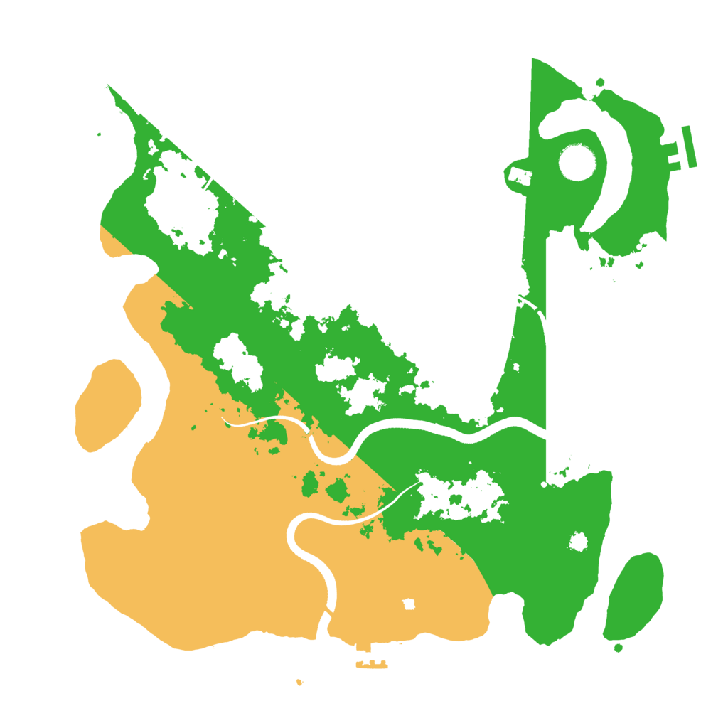 Biome Rust Map: Procedural Map, Size: 3500, Seed: 40805188