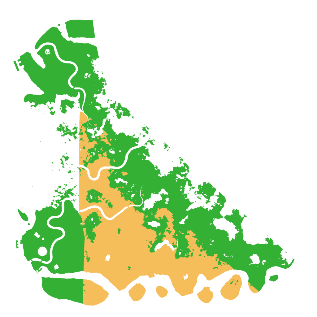 Biome Rust Map: Procedural Map, Size: 6000, Seed: 271445345