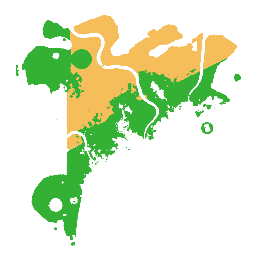 Biome Rust Map: Procedural Map, Size: 3550, Seed: 1034131588