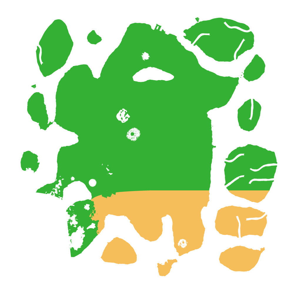 Biome Rust Map: Procedural Map, Size: 3500, Seed: 838487996