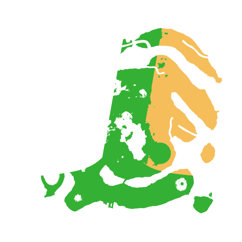 Biome Rust Map: Procedural Map, Size: 3000, Seed: 101010101