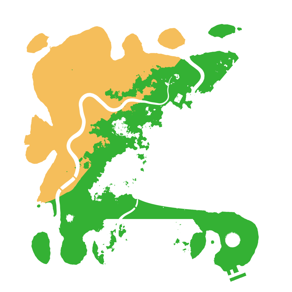 Biome Rust Map: Procedural Map, Size: 3500, Seed: 1551842511