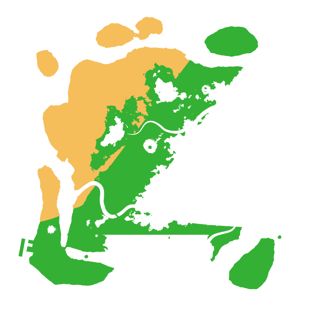 Biome Rust Map: Procedural Map, Size: 3500, Seed: 30101995