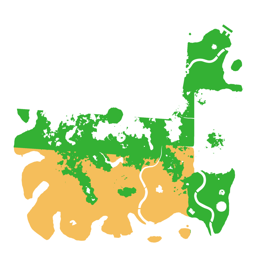 Biome Rust Map: Procedural Map, Size: 4500, Seed: 12491