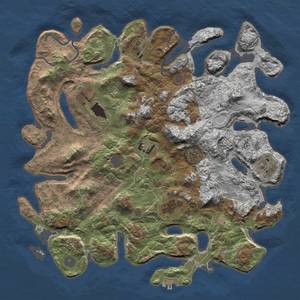 Thumbnail Rust Map: Procedural Map, Size: 4000, Seed: 10312019, 12 Monuments