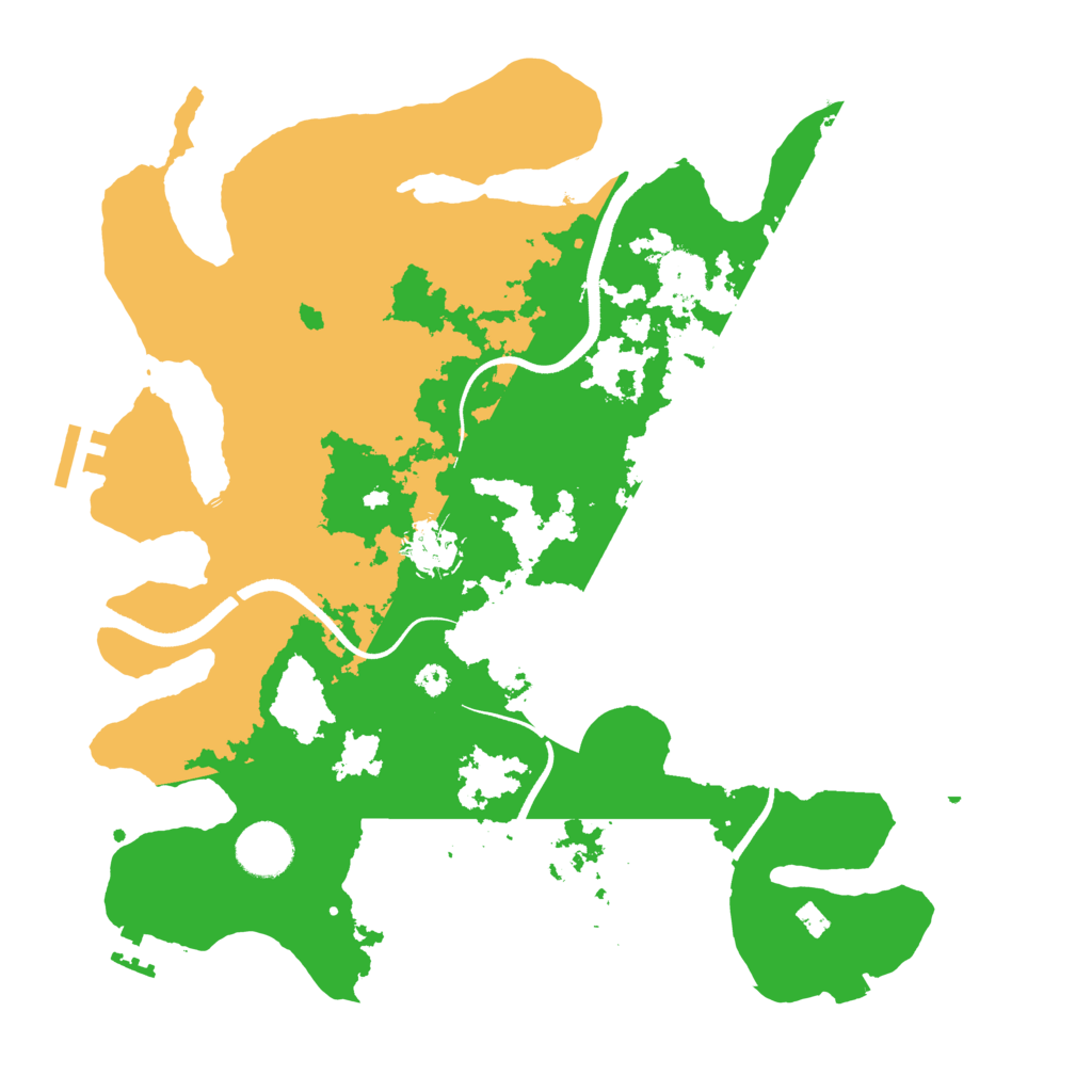 Biome Rust Map: Procedural Map, Size: 3500, Seed: 46665877