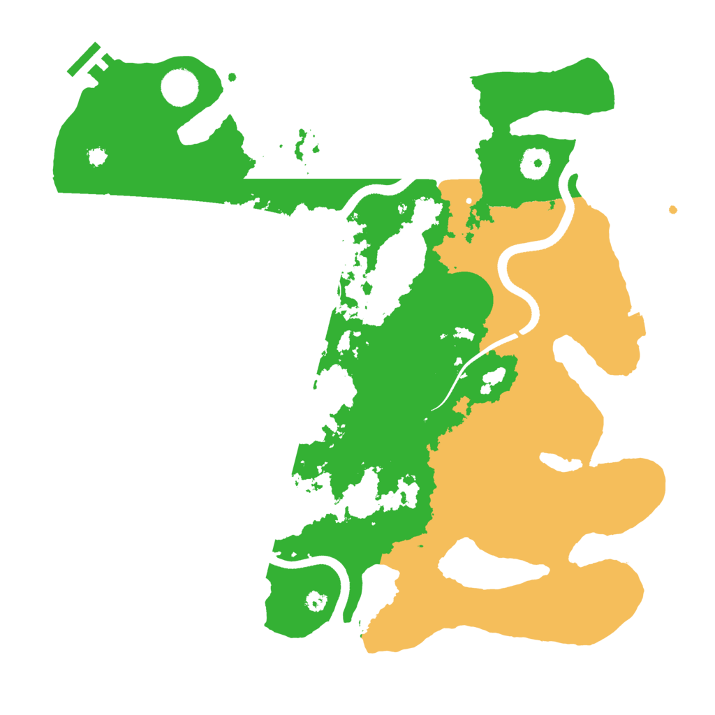 Biome Rust Map: Procedural Map, Size: 3500, Seed: 2335