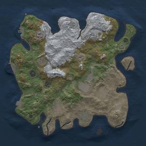 Thumbnail Rust Map: Procedural Map, Size: 3500, Seed: 82223, 17 Monuments