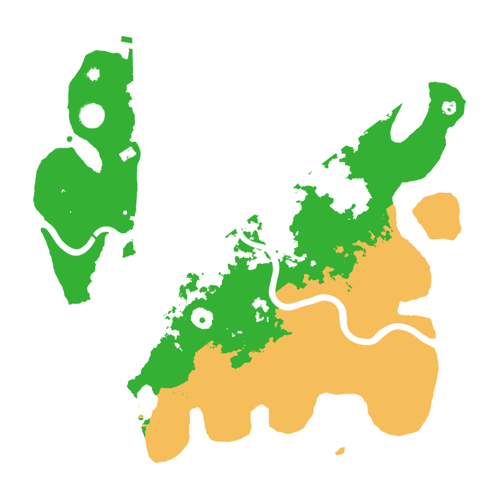 Biome Rust Map: Procedural Map, Size: 3500, Seed: 82223