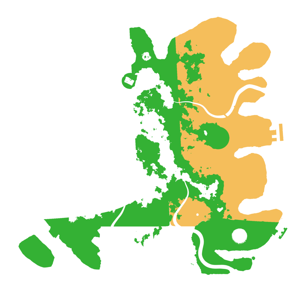 Biome Rust Map: Procedural Map, Size: 3550, Seed: 278709